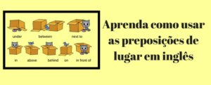 Preposições de lugar em inglês