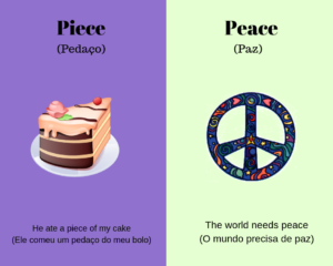piece vs peace